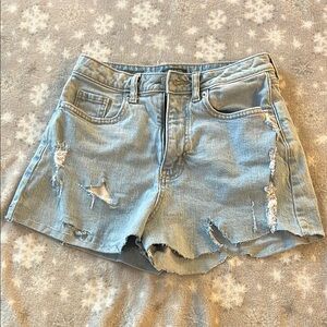 Wild Fable Light Blue Distressed Denim Shorts